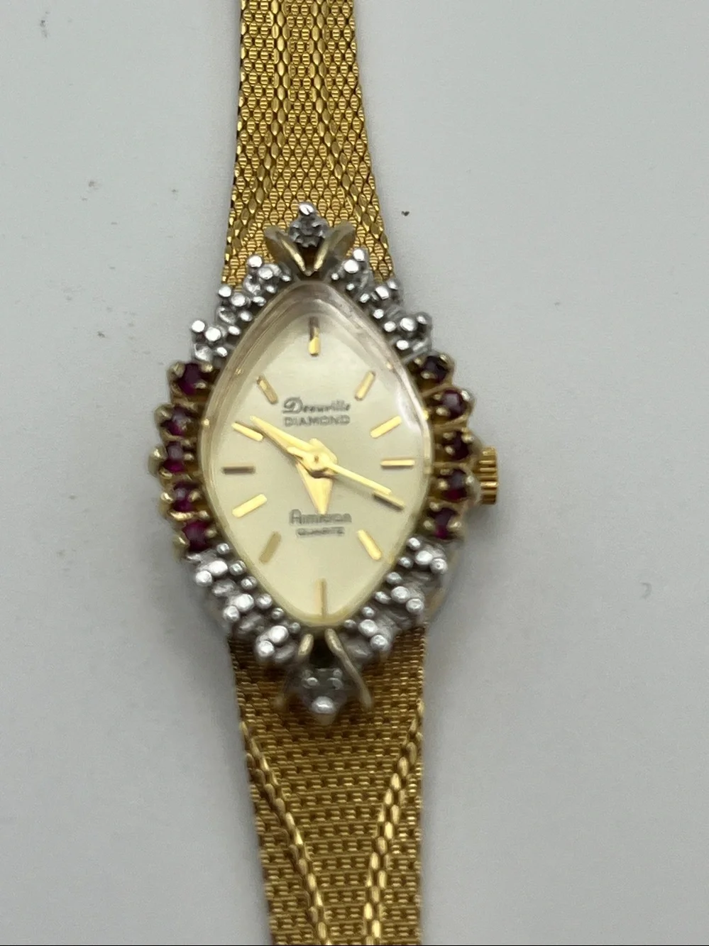 Diamond Deauville gold tone
